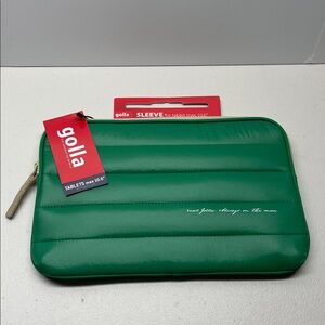 GOLLA 10.6 TAB SLEEVE  Green. NEW